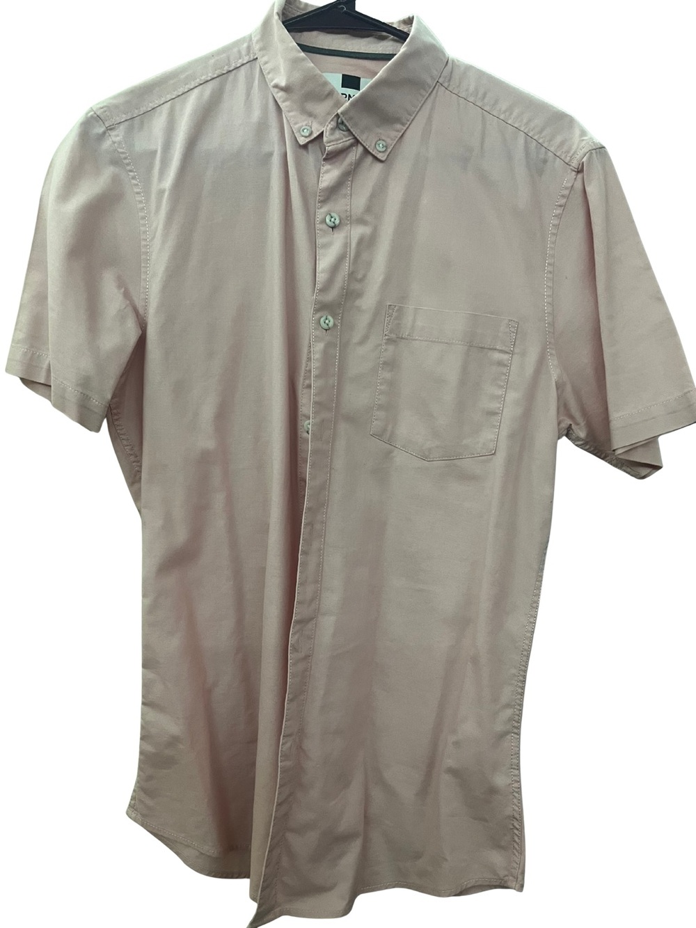 Topman Men's Pale Pink Button-Down Collar Shirt